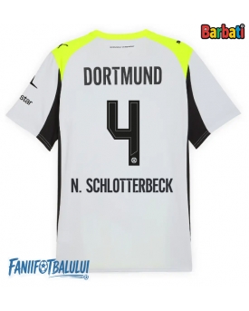 Borussia Dortmund Nico Schlotterbeck #4 Tricou Fotbal Replică 2025-26 Barbati Deplasare